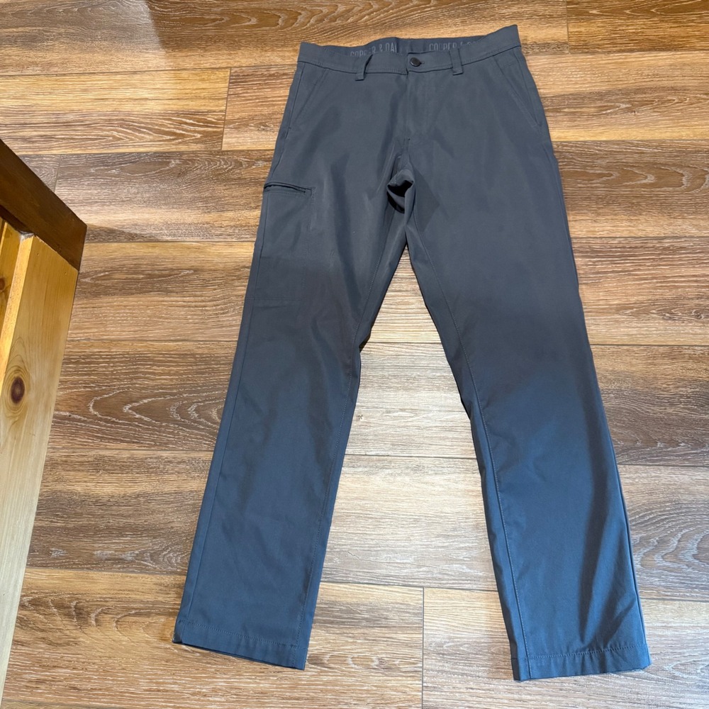 Copper & Oak‎ Mens Performance Pants Charcoal Grey Stretch Utility Pockets 32x32